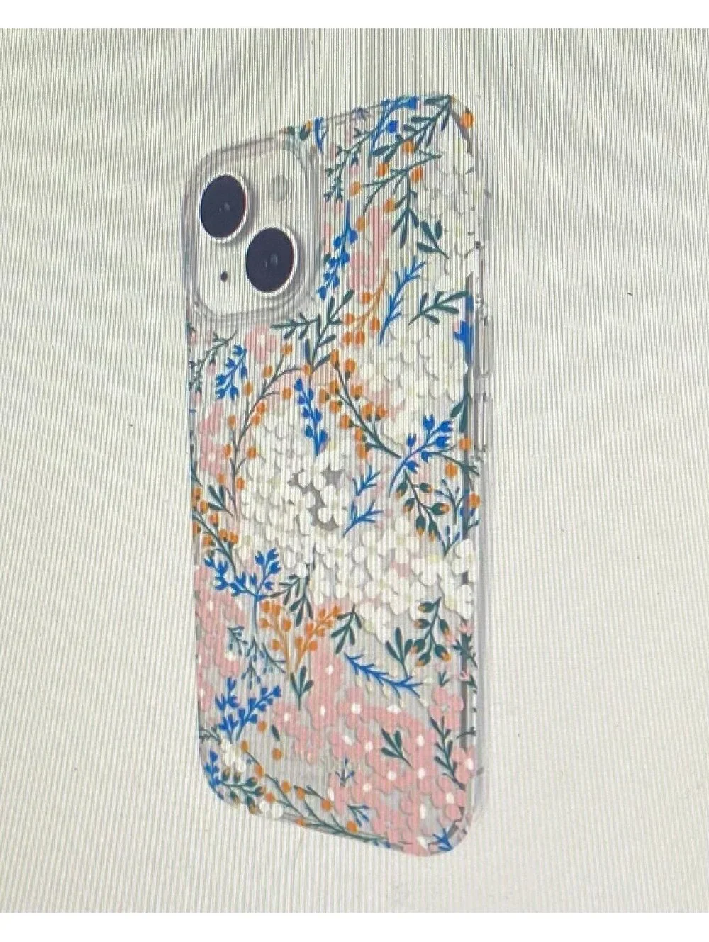 Kate Spade Case for iPhone 15/14/13 Rose/Green Floral with Gems